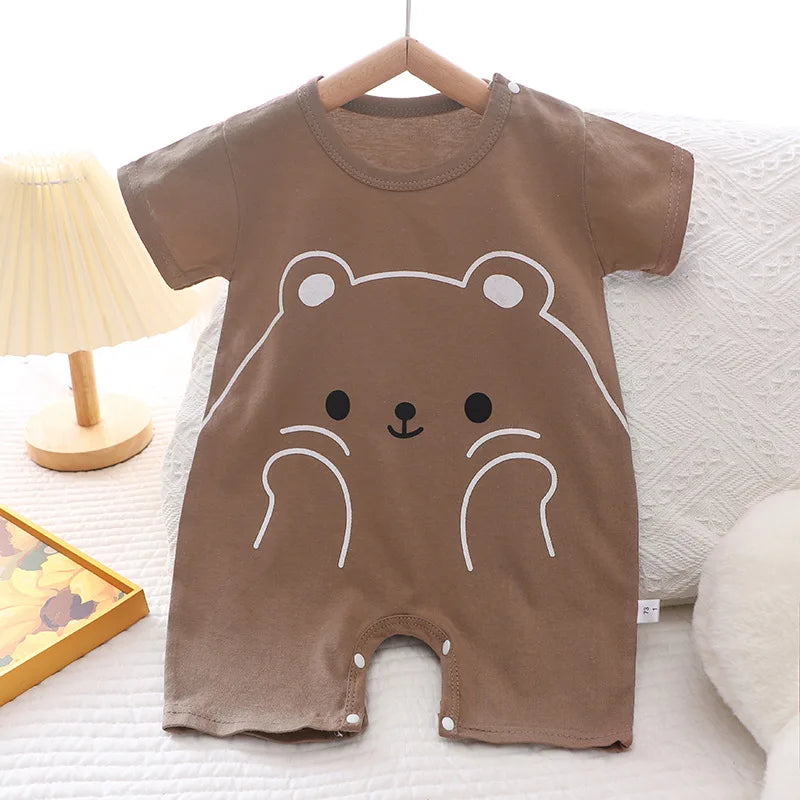 Baby One-piece Clothes Romper Short Sleeve Climb Clothing Newborn Jumpsuits Toddler Girl boy Onesie