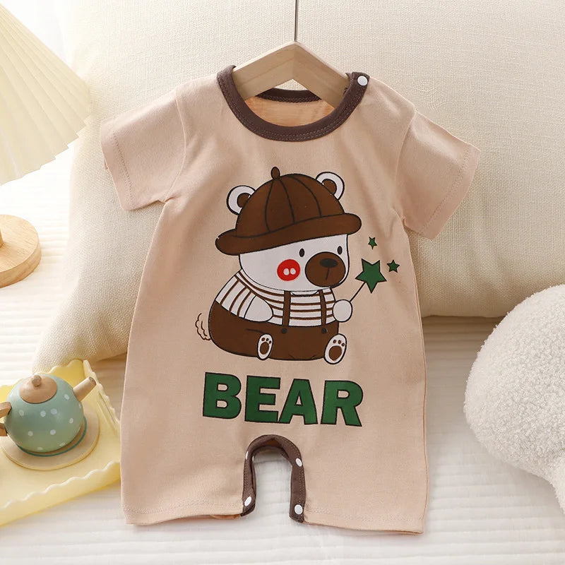 Baby One-piece Clothes Romper Short Sleeve Climb Clothing Newborn Jumpsuits Toddler Girl boy Onesie