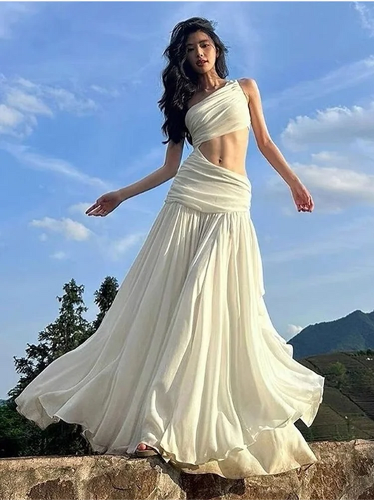 Indie Muse Off-Shoulder Maxi Dress