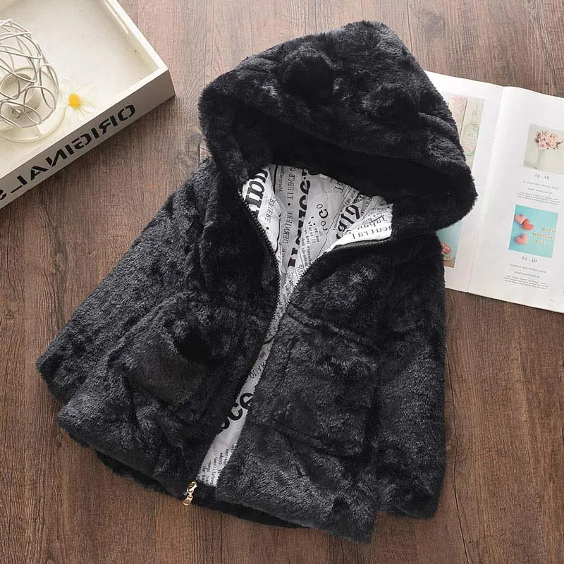 Winter faux Fur Coat Fleece Jacket