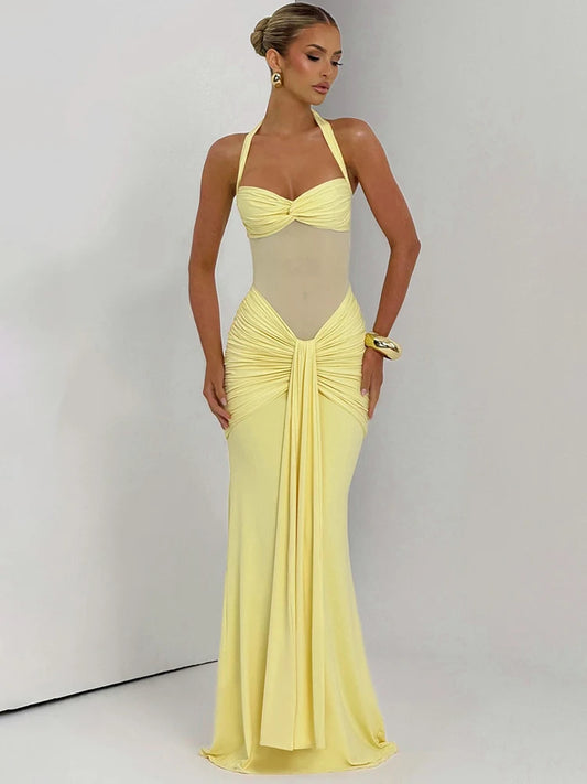 Chic Allure Patchwork Maxi Dress