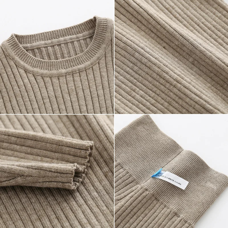 Boys Girls Soft Knitted Sweater+Hat+Pants Clothing Sets Autumn Winter Infant Baby Outfits