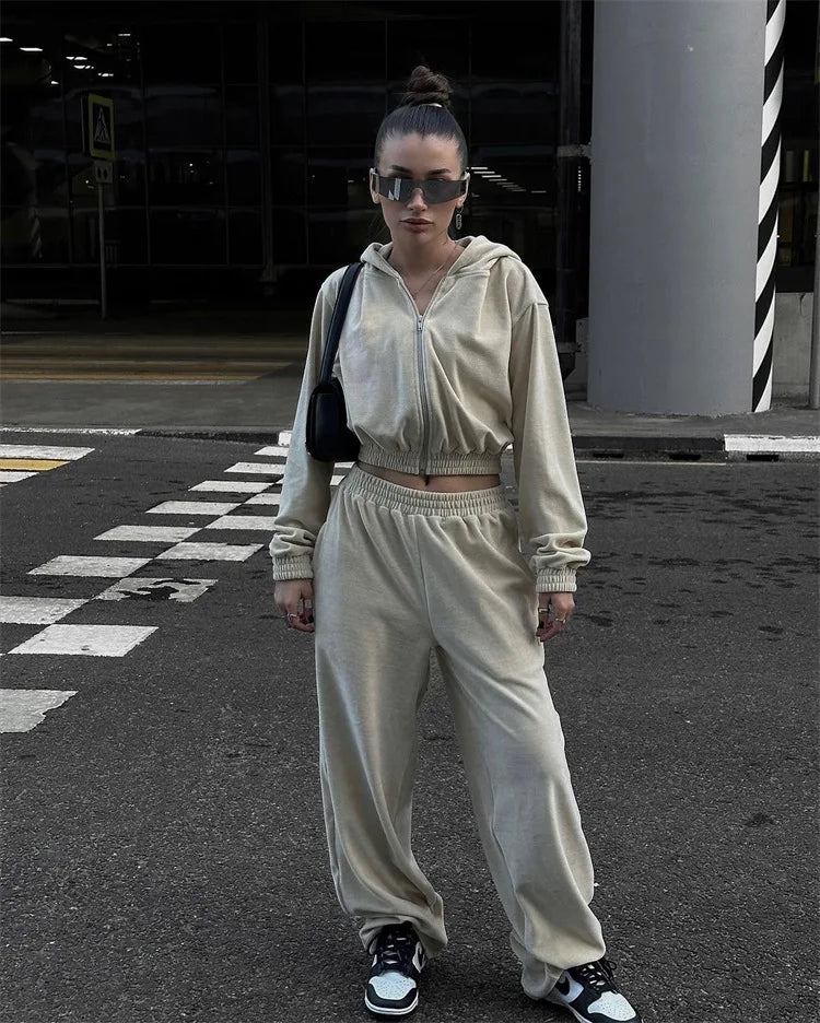 Urban Ease Hooded Two-Piece Set