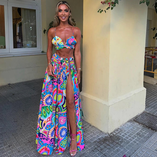 Tropic Heat Halter Swim Co-Ord