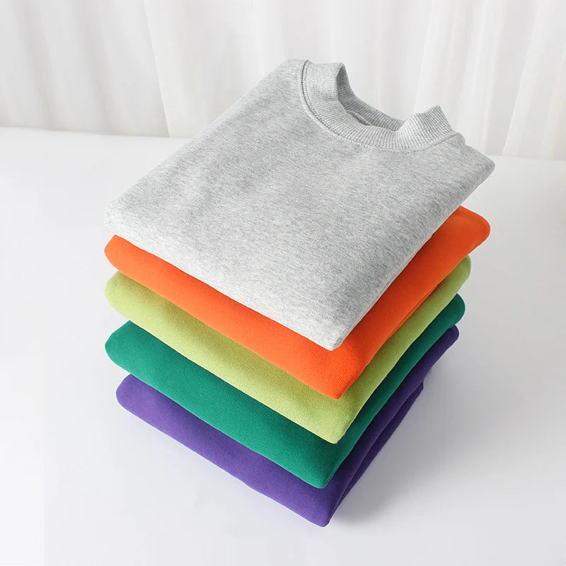 Children Winter Fleece-lined Long Sleeve Style