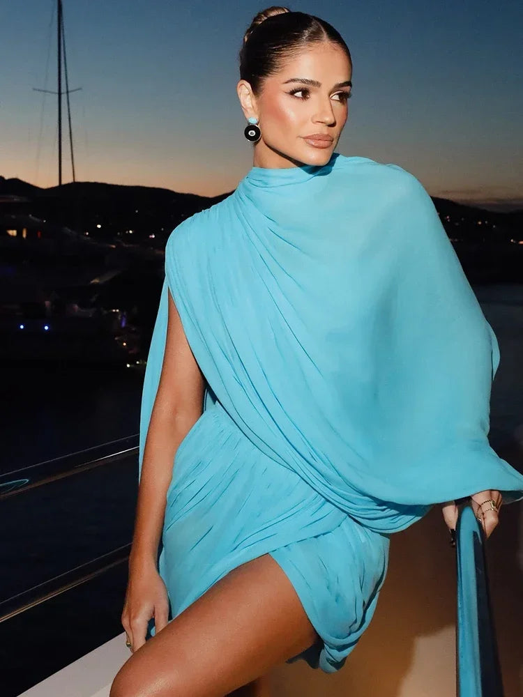 Elegant Women Sapphire Dusk Blue Reverie Co-Ord