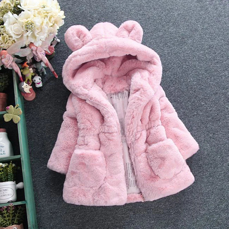 Winter faux Fur Coat Fleece Jacket