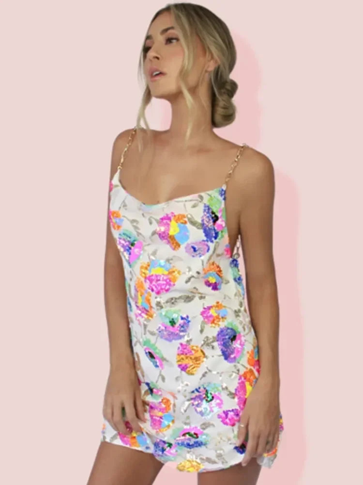 Glimmer Muse Sequin Daze Mini Dress