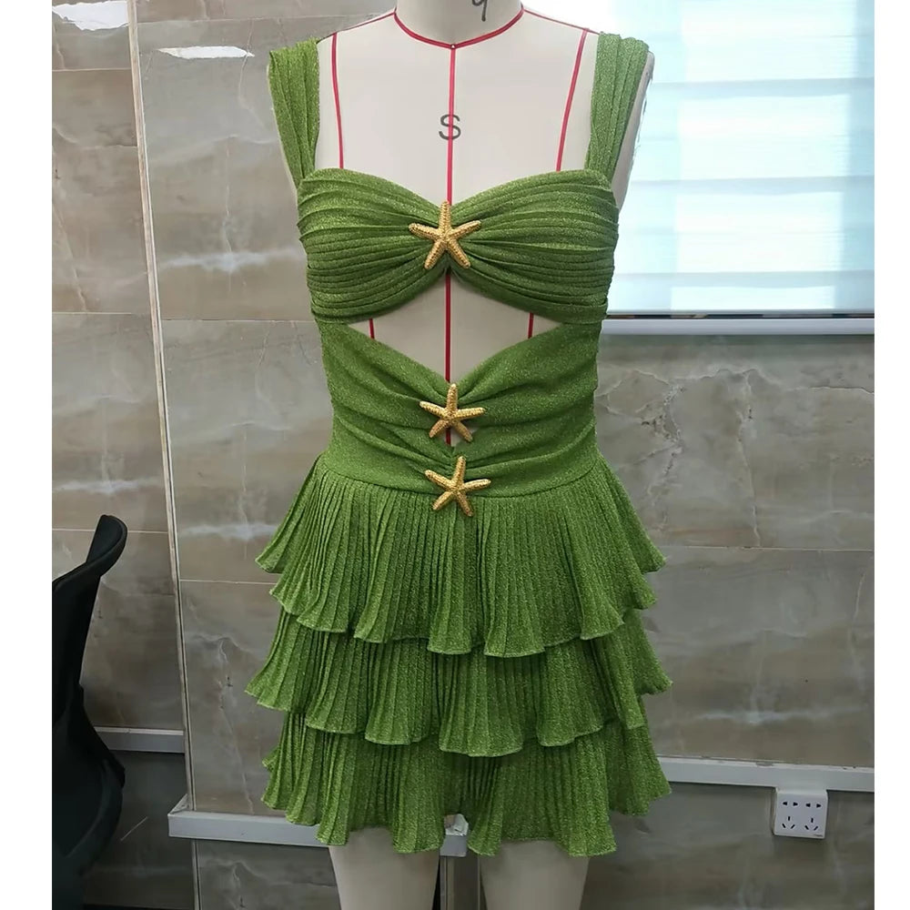 Stargaze Seduction Layered Mini  Dress