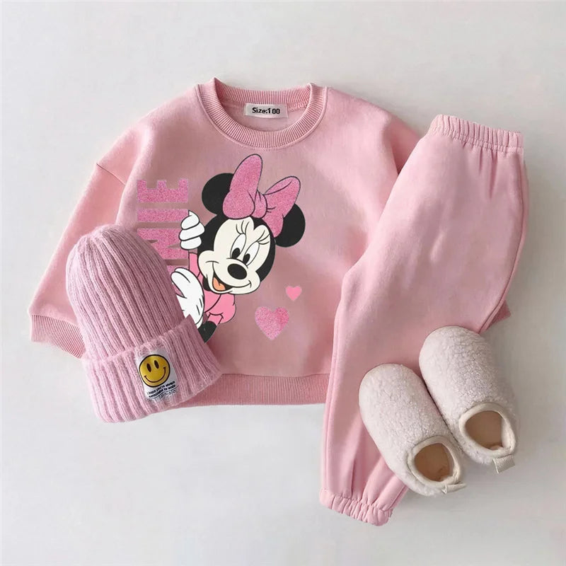 Winter Toddler Baby Boy Girl Clothing Sets 0-5Y Thick Kids Sweatshirt Clothes Baby Girl Fleece Pullover Tops+ Pant Suits Autumn