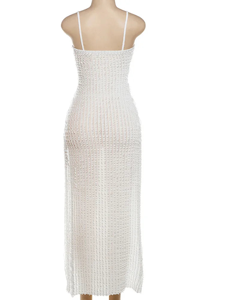 Coastal Glow Sheer Elegance Dress