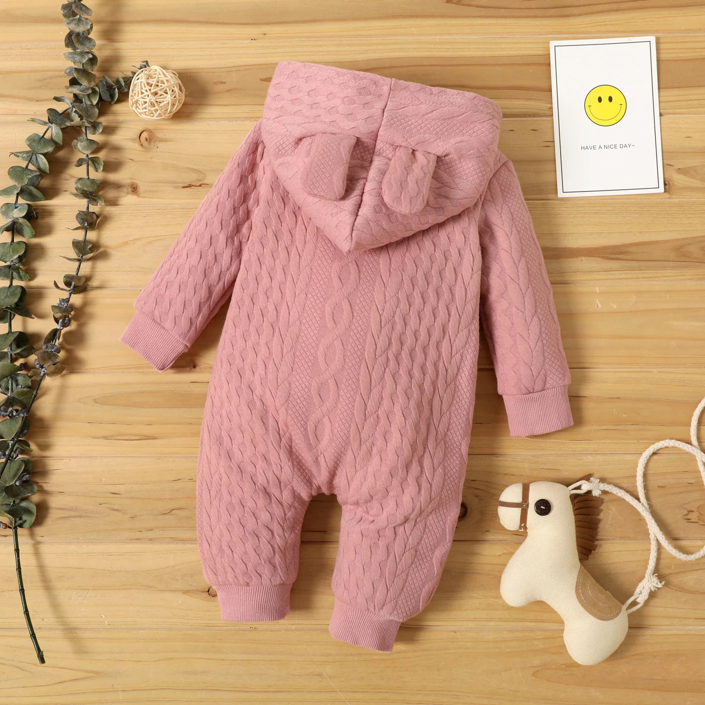 Unisex Baby Romper Lovely Ears Hooded