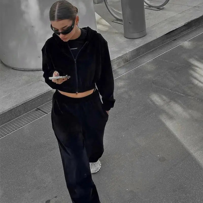 Urban Ease Hooded Two-Piece Set