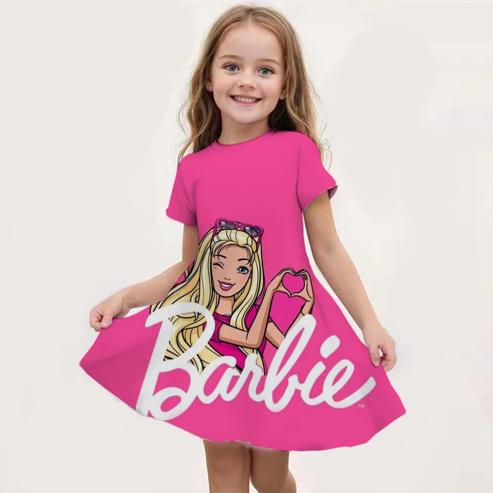 Barbie I Am Kenough Princess Dress Girls Women Short Sleeve