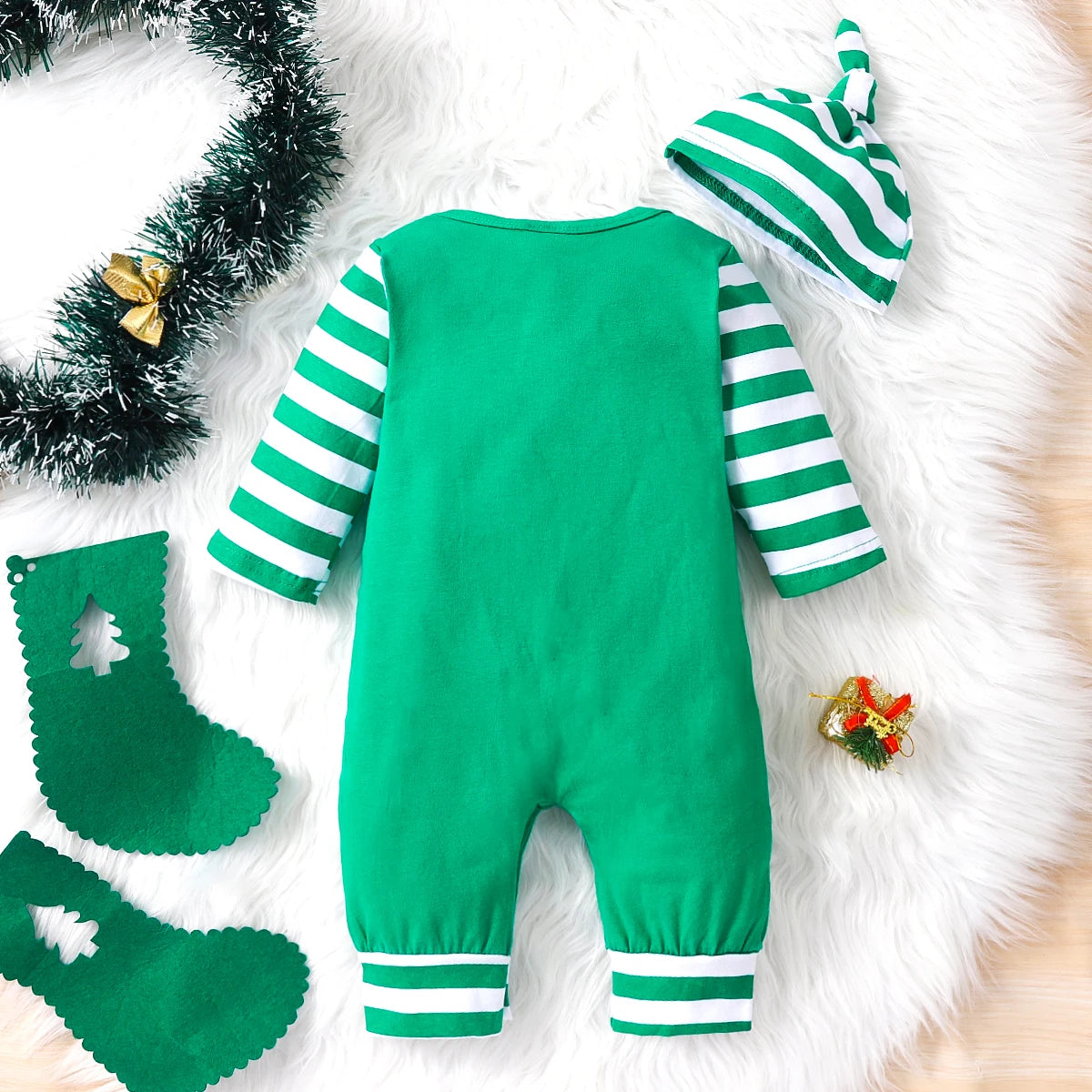 PatPat Christmas Costume Newborn Baby Jumpsuit