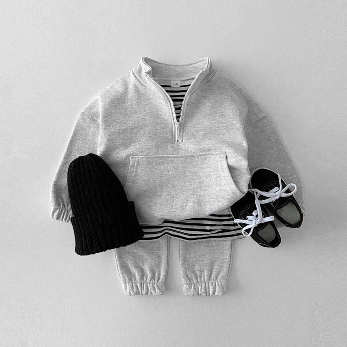 New  Baby Boys Girls Clothes Children Toddler Fashion Costume Kids Tracksuits Letter Hoodies Jacket Pants 2Pcs Sets Spring Autum