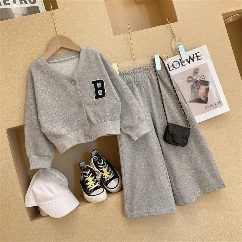 Girl Clothes Set Childrens Clothing Spring Suit Jacket, Pants 2PCS Toddler Girl Sport Suit Kids Baby Girl Outfit Sets