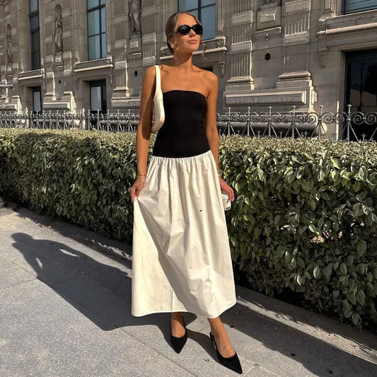 Strapless Maxi Off Shoulder Backless Sleeveless Dress
