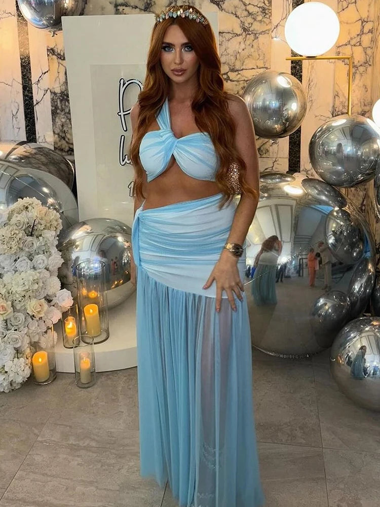 Golden Hour Muse One-Shoulder 2-Piece Set