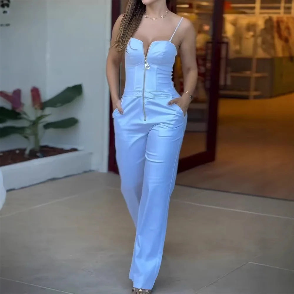 Power Poise Spaghetti Strap Jumpsuit