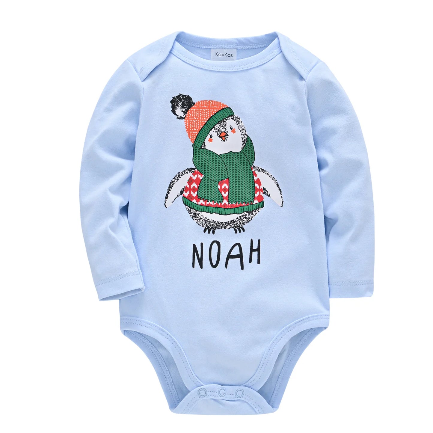 Kavkas Baby Clothes Boys Romper Newborn Infant Costume Cartoon Bodysuit Jumpsuit Family 100%Cotton 0-12Months For Bebes