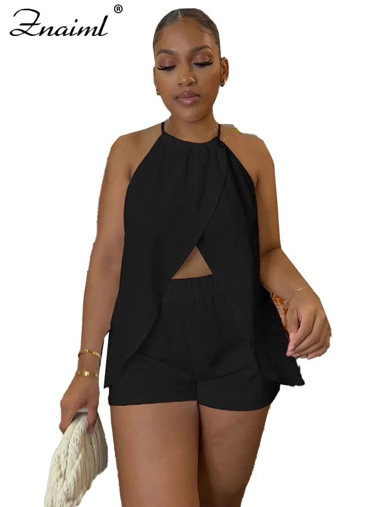 Slay the Sun elegant Hollow-Out Summer Co-Ord