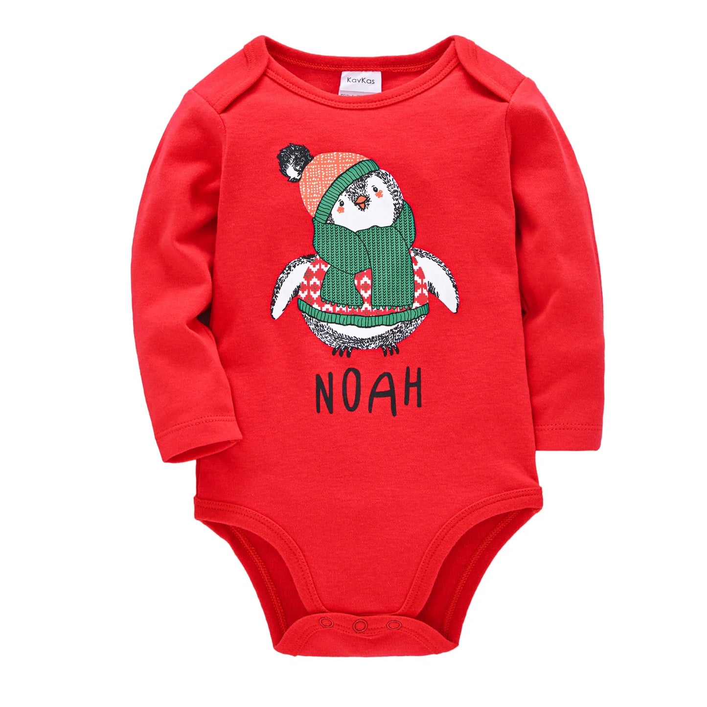 Kavkas Baby Clothes Boys Romper Newborn Infant Costume Cartoon Bodysuit Jumpsuit Family 100%Cotton 0-12Months For Bebes