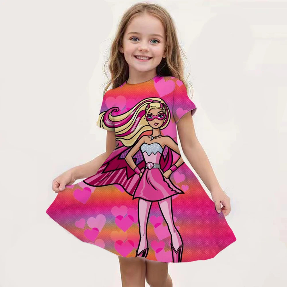 Barbie I Am Kenough Princess Dress Girls Women Short Sleeve