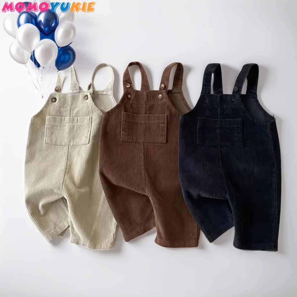 Newborns Clothes Boy's Corduroy  Jumpsuits romper