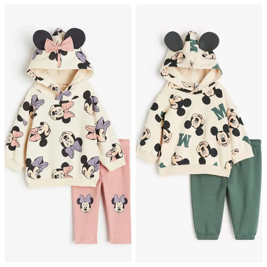 Mickey Hooded & Sweaters Hooded Set