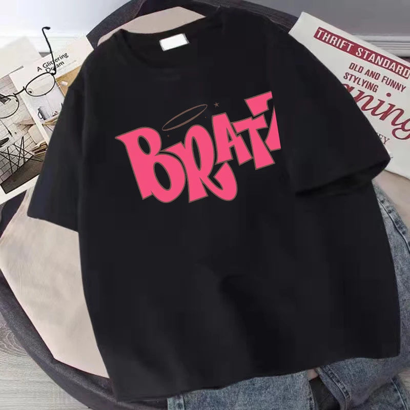 Bratz Clothes For Women T-shirts Funny Harajuku Cartoon Graphic T Shirts Y2k Fashion Casual O-Neck T-shirt Summer Short Sleeve