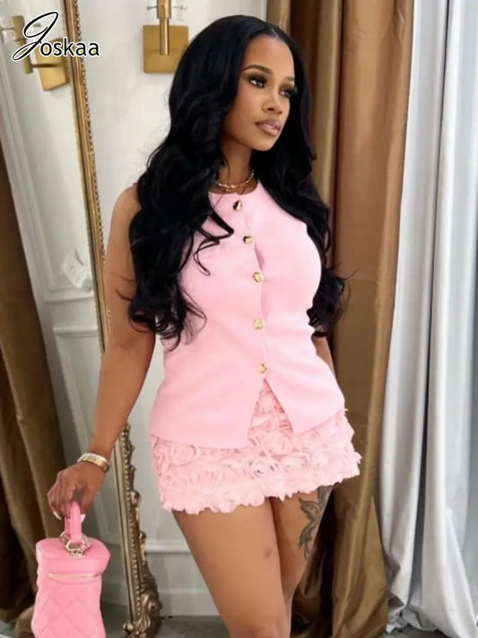 Bloom Luxe 3D Floral Co-Ord Set