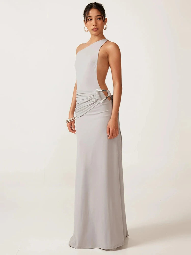 One Shoulder Sculpted Sophistiqué Maxi Dress