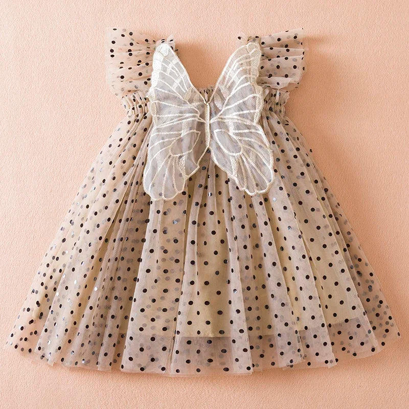 Ruffles Lace Summer Dress for Girls 1-5Y Baby Backless Clothes Toddler Kids Birthday Princess Dress Baby Holiday Casual Vestidos