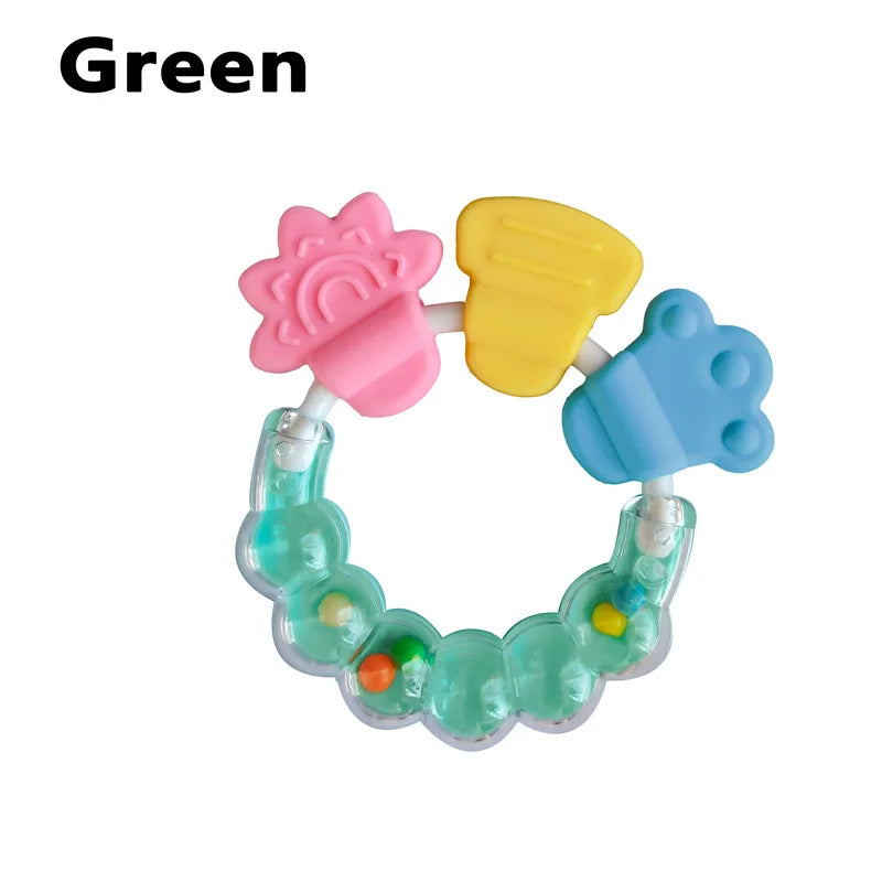 Newborn Chews Food Grade Teethers Training Bed Toy  Baby fruit item Feeding Infant Rattle