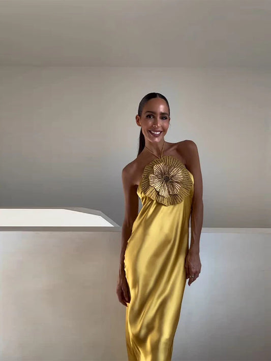 Blossom Siren Satin Mermaid Gown