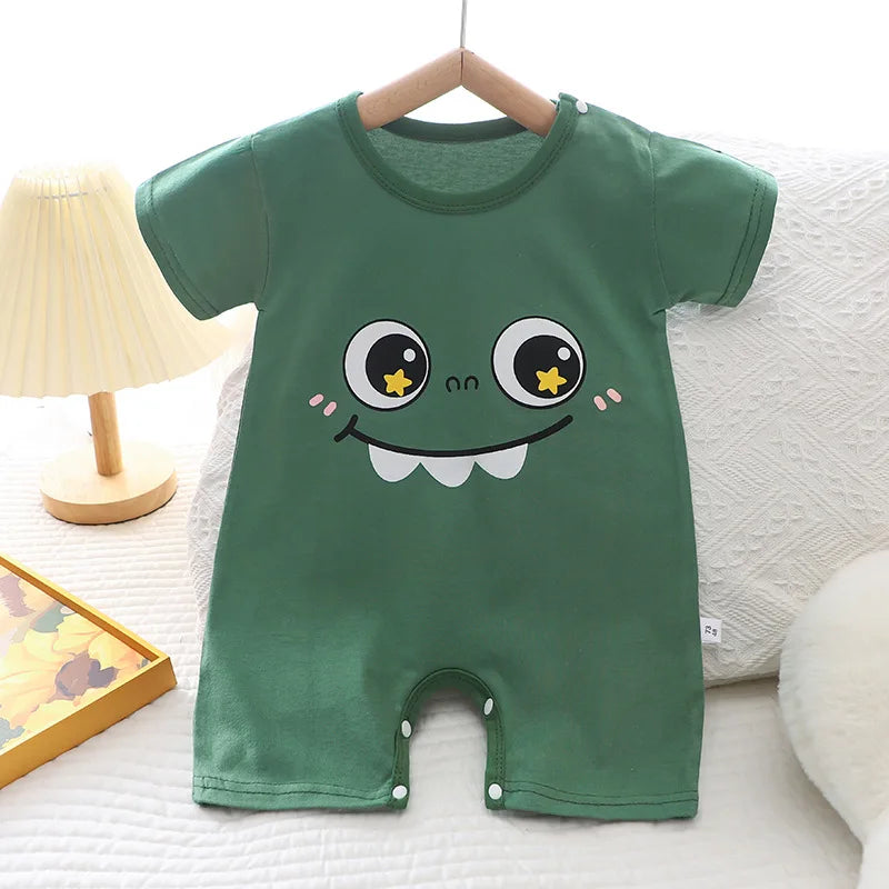 Baby One-piece Clothes Romper Short Sleeve Climb Clothing Newborn Jumpsuits Toddler Girl boy Onesie