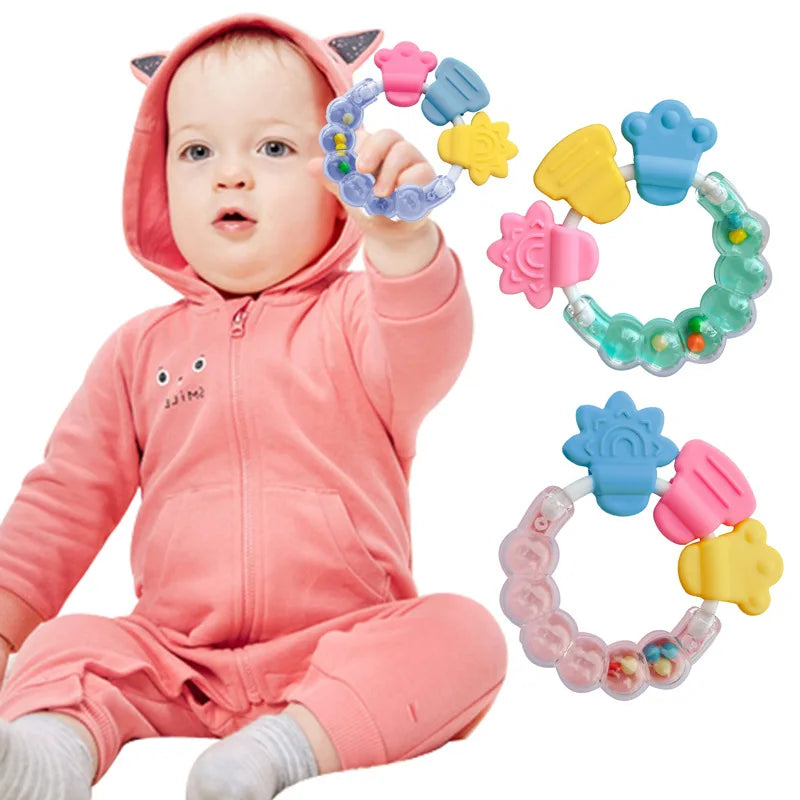 Newborn Chews Food Grade Teethers Training Bed Toy  Baby fruit item Feeding Infant Rattle