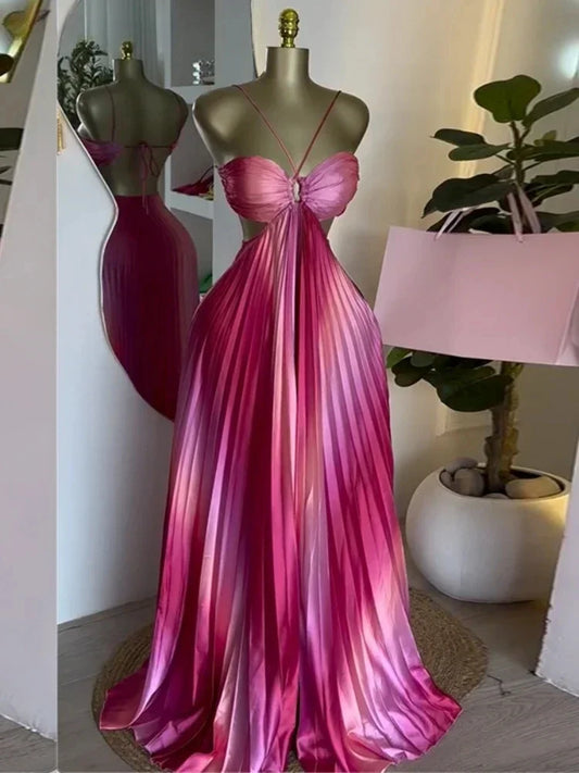 Lagoon Luxe Gradient Floor-Length Long Women Dress