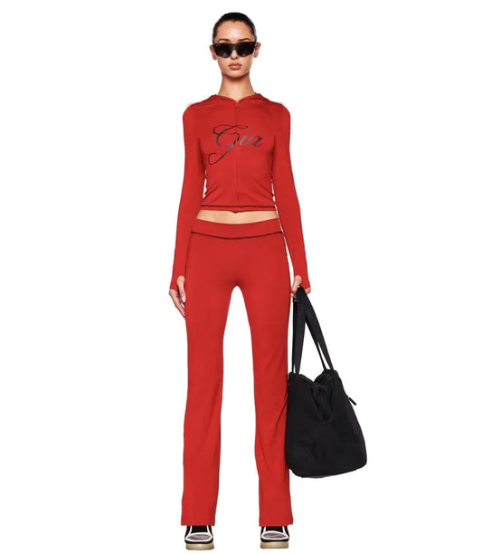 Gia Luxe Printed Tracksuit Set