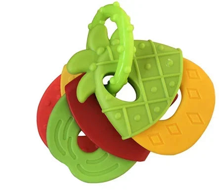 Newborn Chews Food Grade Teethers Training Bed Toy  Baby fruit item Feeding Infant Rattle