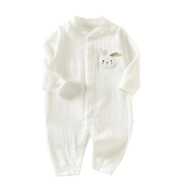 Newborn Jumpsuit Cartoon Bear Long Sleeves Baby Rompers for Boys Girls Autumn Clothes Infant Outfit Toddler Onesie 0-18M