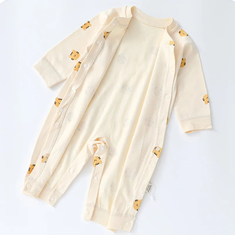 Newborn Jumpsuit Cartoon Bear Long Sleeves Baby Rompers for Boys Girls Autumn Clothes Infant Outfit Toddler Onesie 0-18M