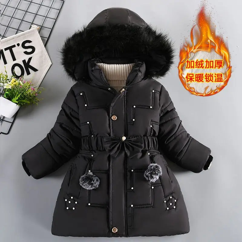 Parkas Hooded Children Thicken Warm Coat