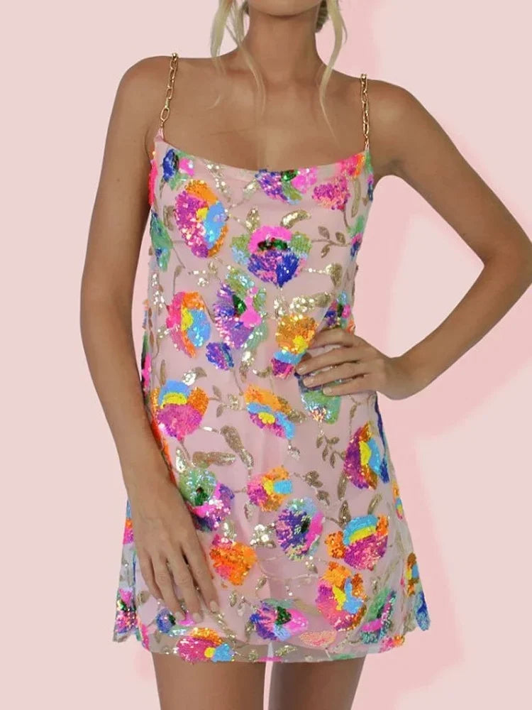Glimmer Muse Sequin Daze Mini Dress