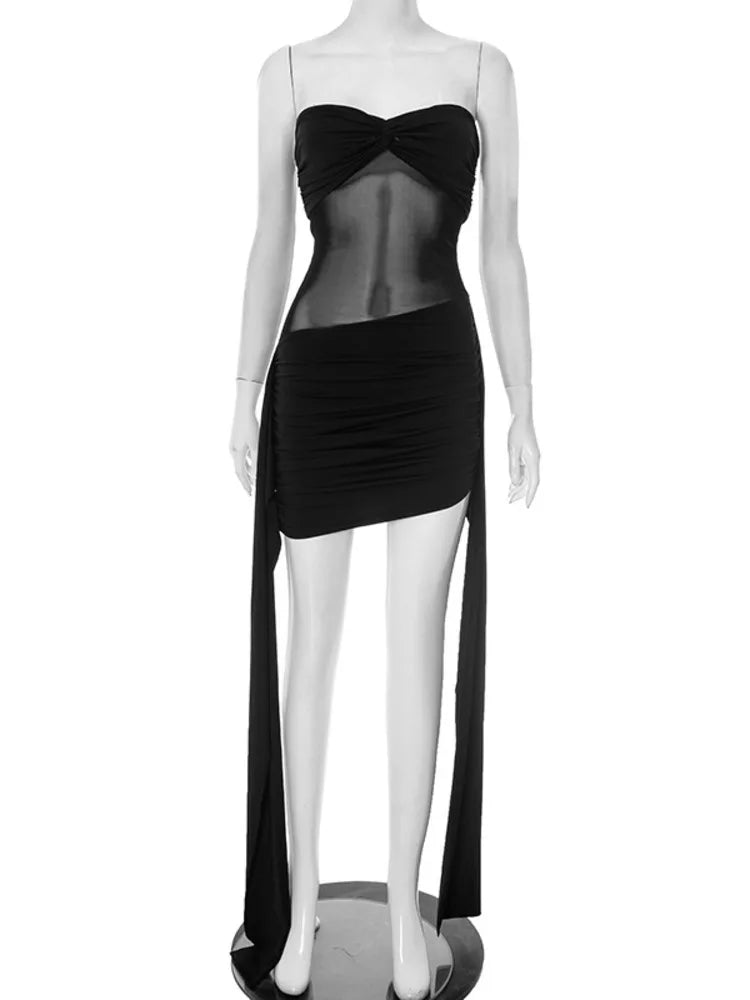 Starlight Off-Shoulder Strapless Mini Dress
