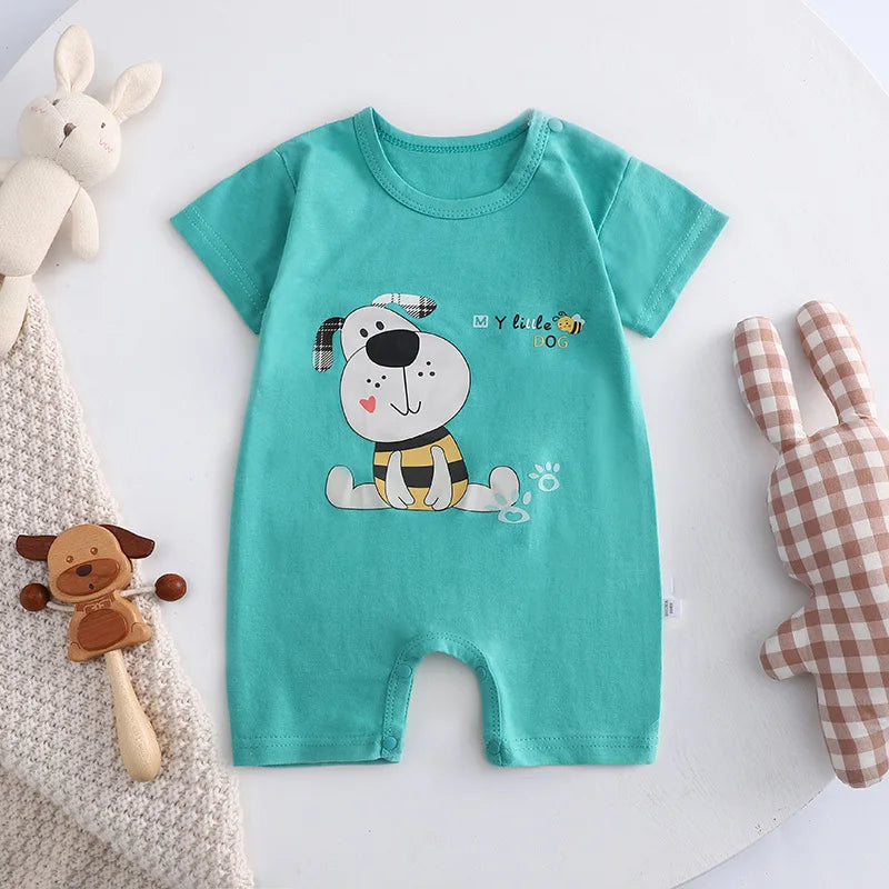 Baby One-piece Clothes Romper Short Sleeve Climb Clothing Newborn Jumpsuits Toddler Girl boy Onesie