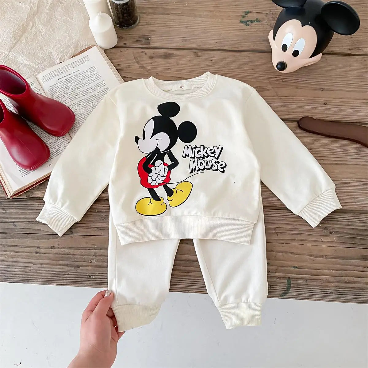 Lion Printed Sweatshirt Suit Baby Clothes Loose Fashion Cartoon Tracksuit Spring New Kids Long Sleeved Tops + Pants 2pc/set