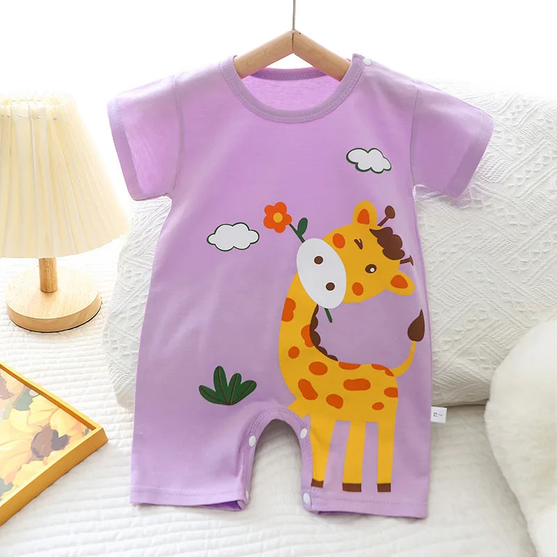 Baby One-piece Clothes Romper Short Sleeve Climb Clothing Newborn Jumpsuits Toddler Girl boy Onesie