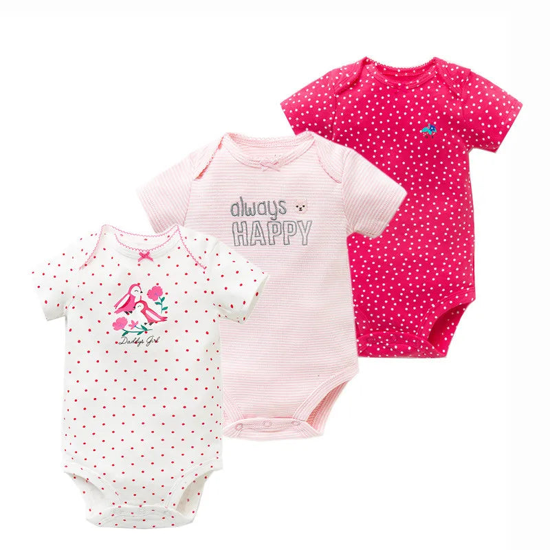 Unisex Baby Bodysuits Clothes Cotton Flower Rompers